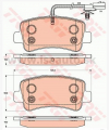 Zadn brzdov dotiky RENAULT MASTER / OPEL MOVANO  2010 -- TRW  128mm